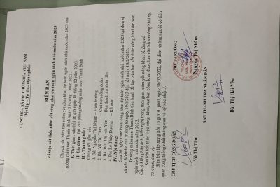 Công khai dự toán ngân sách năm 2023