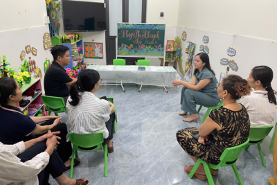 TRƯỜNG MẦM NON THANH BÌNH TỔ CHỨC BUỔI HỌP PHỤ HUYNH ĐẦU NĂM HỌC 2025-2026